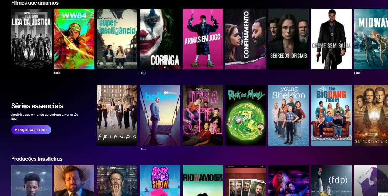 HBO Max: conheças os preços e as categorias disponíveis