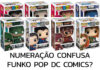 Banner Numeração Confusa Funko Pop DC Comics