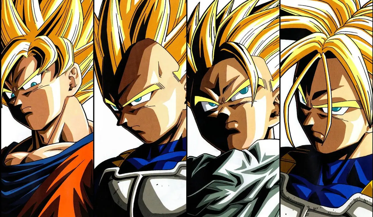 Por que os Super Saiyajins tem cabelo loiro?