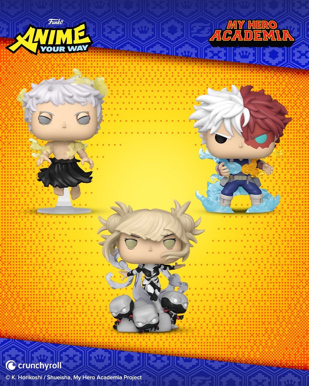 Funko Pop My Hero Academia - All For One, Shoto Todoroki, Himiko Toga